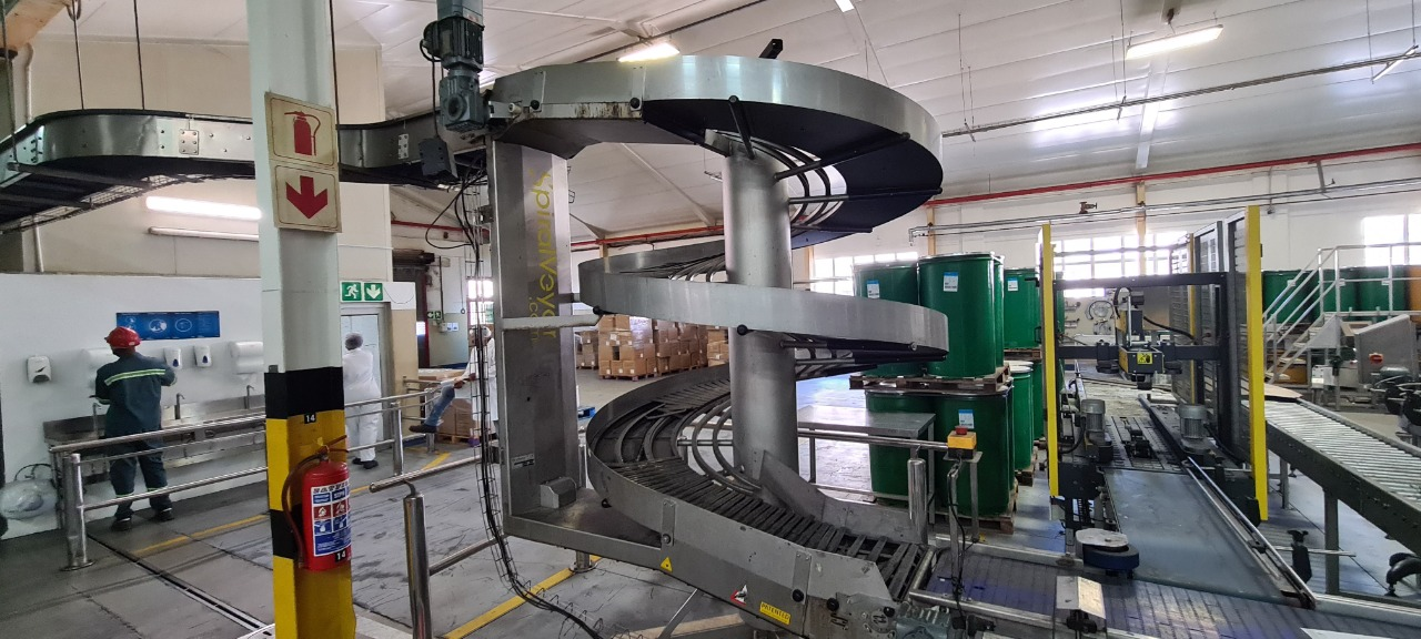 Ambaflex Spiralveyor SV Vertical Spiral Conveyor